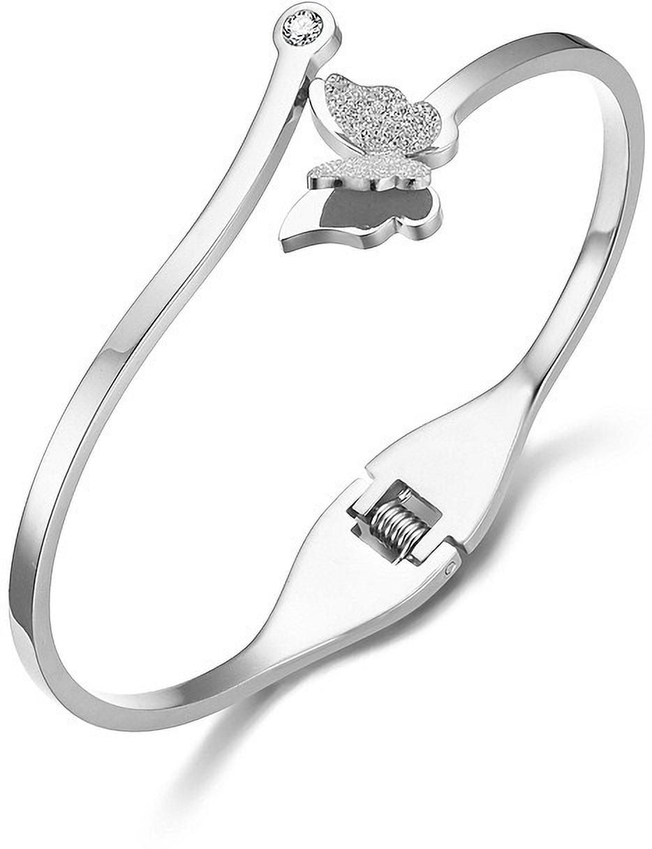 MYKI Beautious Rose Gold Butterfly Elegant Design Bracelet Kada (MKBRAD360S)