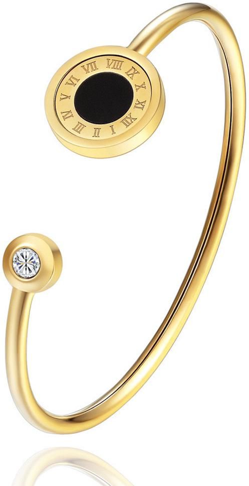 MYKI Classy Roman Letter Rose Gold plated Bracelet Kada (MKBRAD361G)