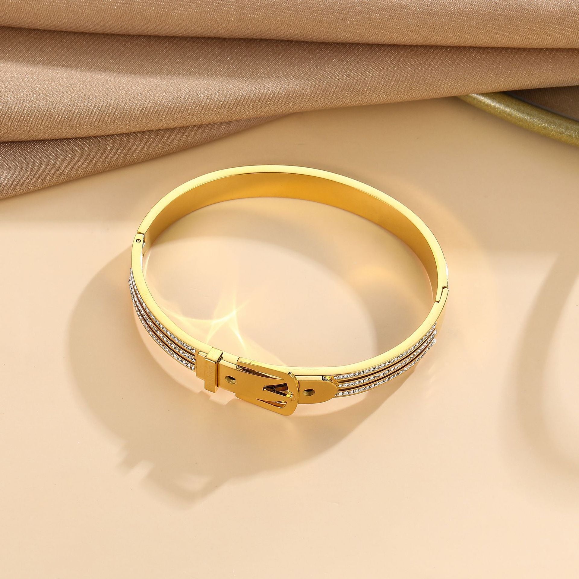 MYKI Belt Shaped Kada Bracelet (MKBRAD407)