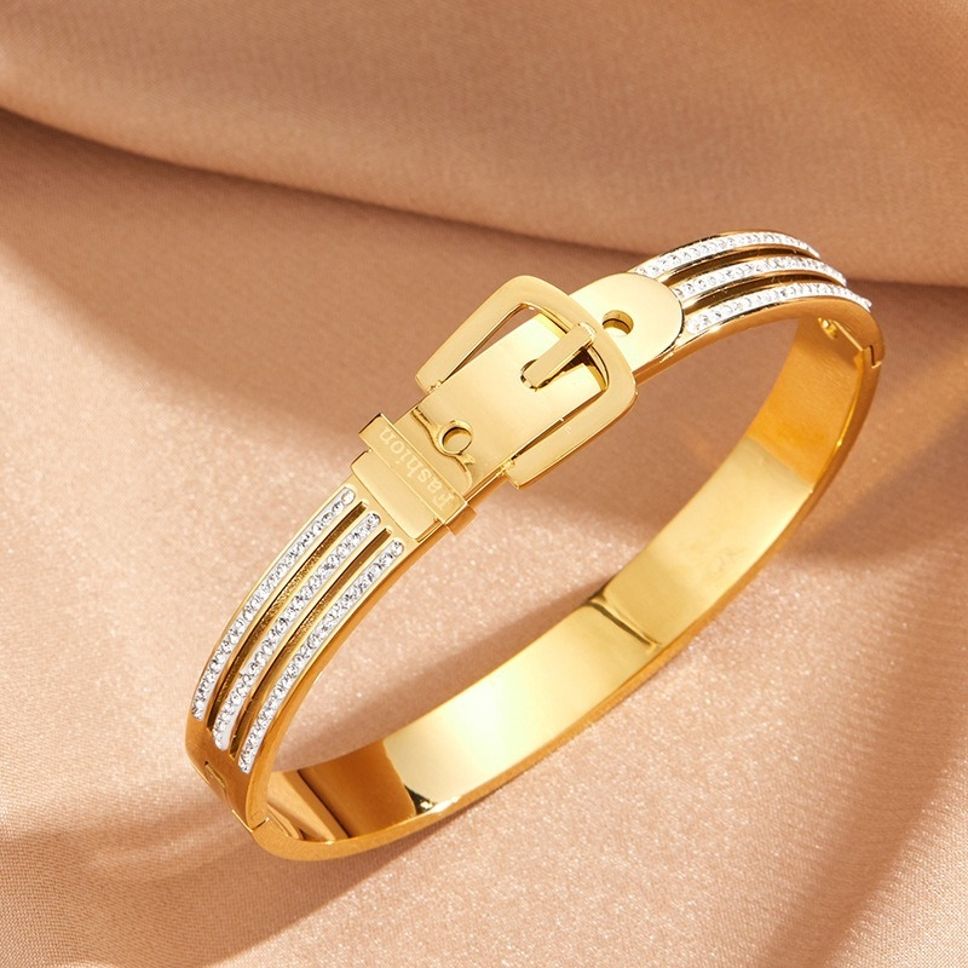 MYKI Belt Shaped Kada Bracelet (MKBRAD407)
