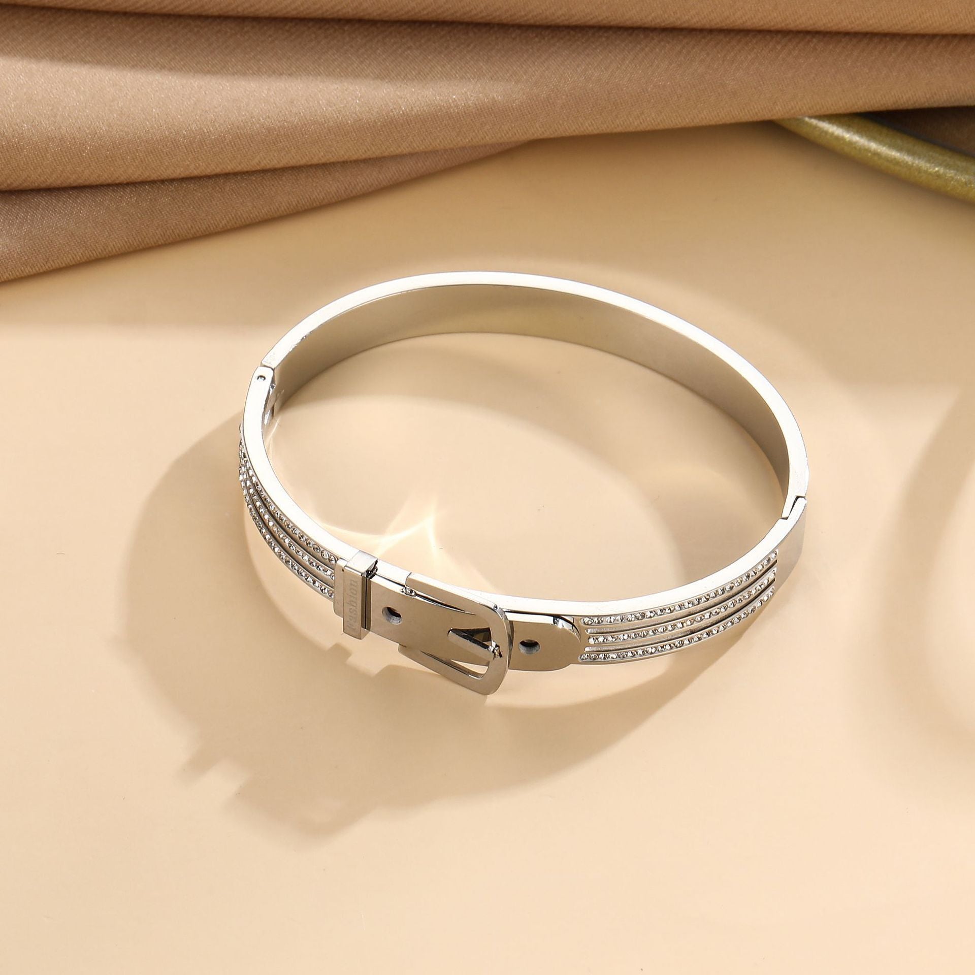 MYKI Belt Shaped Kada Bracelet (MKBRAD407)