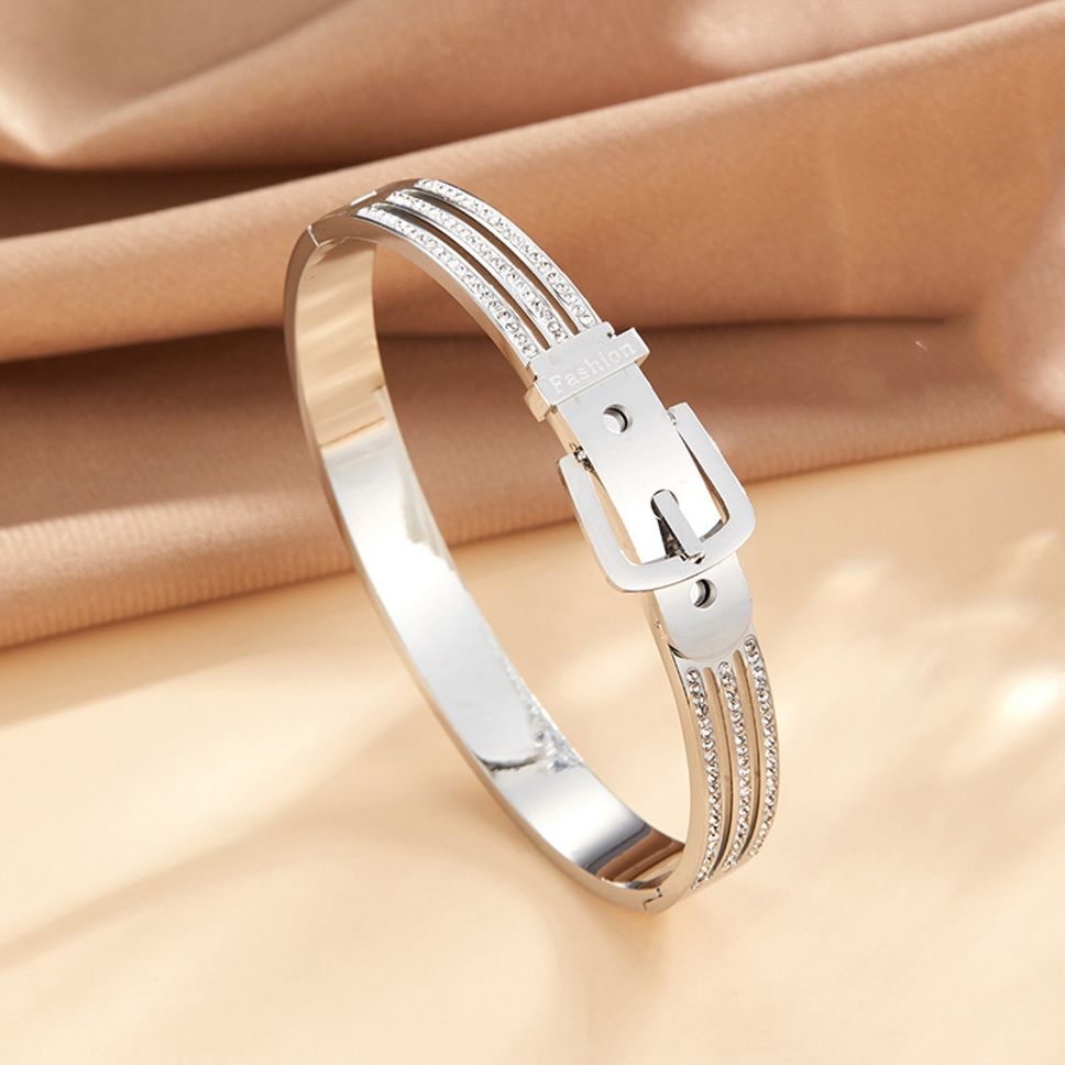 MYKI Belt Shaped Kada Bracelet (MKBRAD407)