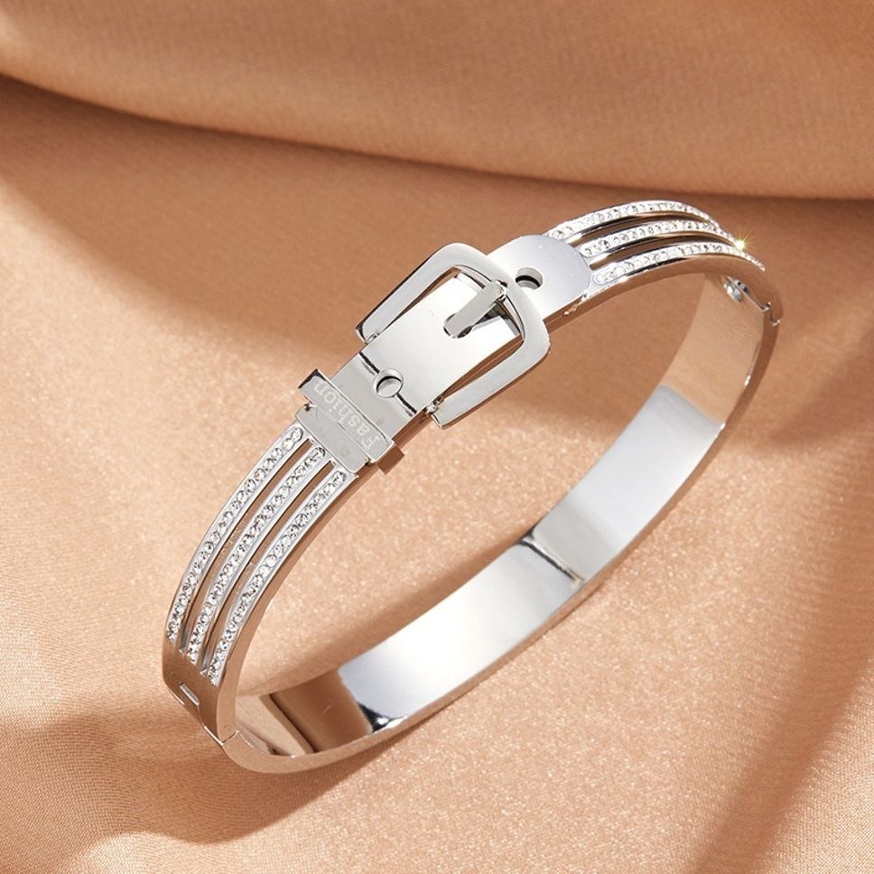 MYKI Belt Shaped Kada Bracelet (MKBRAD407)