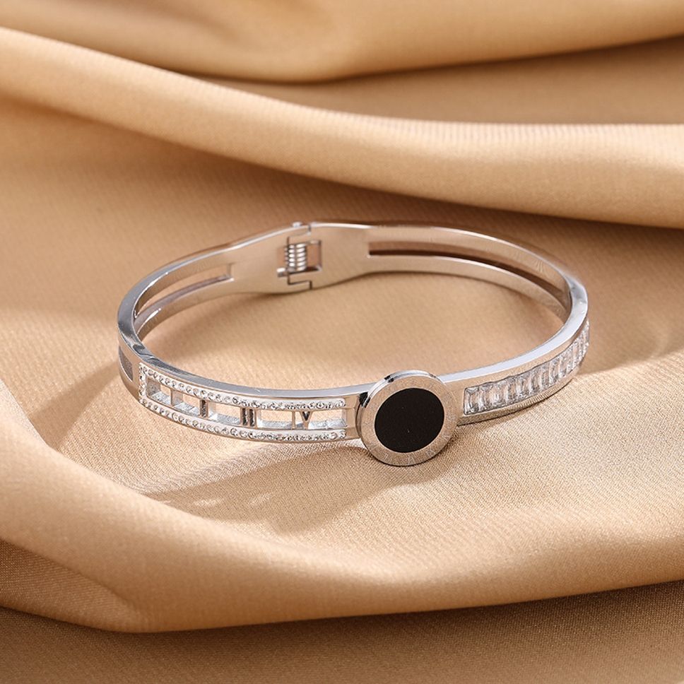 MYKI Roman Numbers Diamond Kada Bracelet (MKBRAD412)