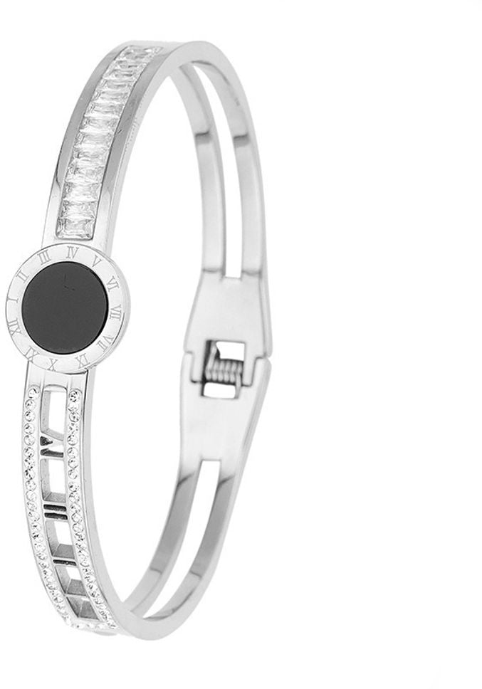 MYKI Roman Numbers Diamond Kada Bracelet (MKBRAD412)