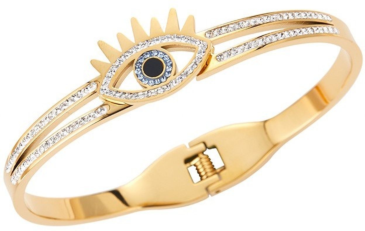 MYKI Evil Eye Diamond Kada Bracelet (MKBRAD415)