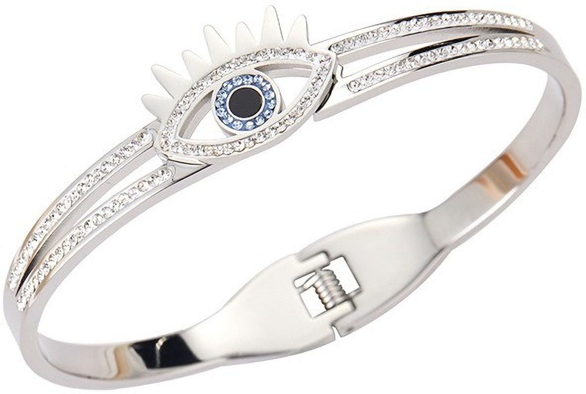 MYKI Evil Eye Diamond Kada Bracelet (MKBRAD415)