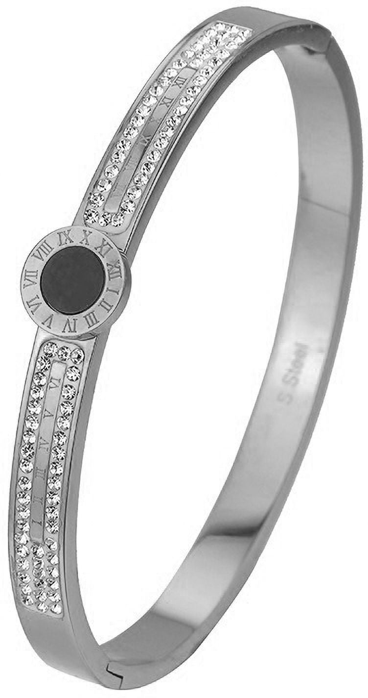 MYKI Gorgeous Roman Numbers Diamond Kada Bracelet (MKBRAD417)