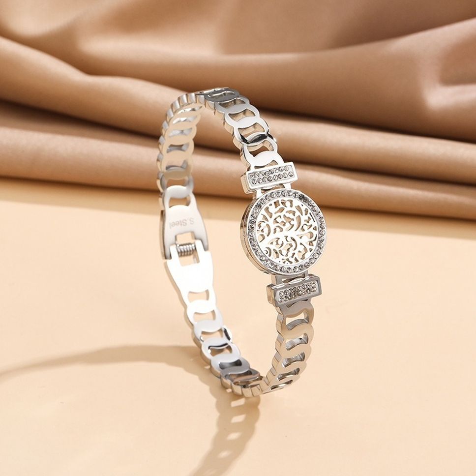 MYKI Life of Tree Diamond Kada Bracelet (MKBRAD420)