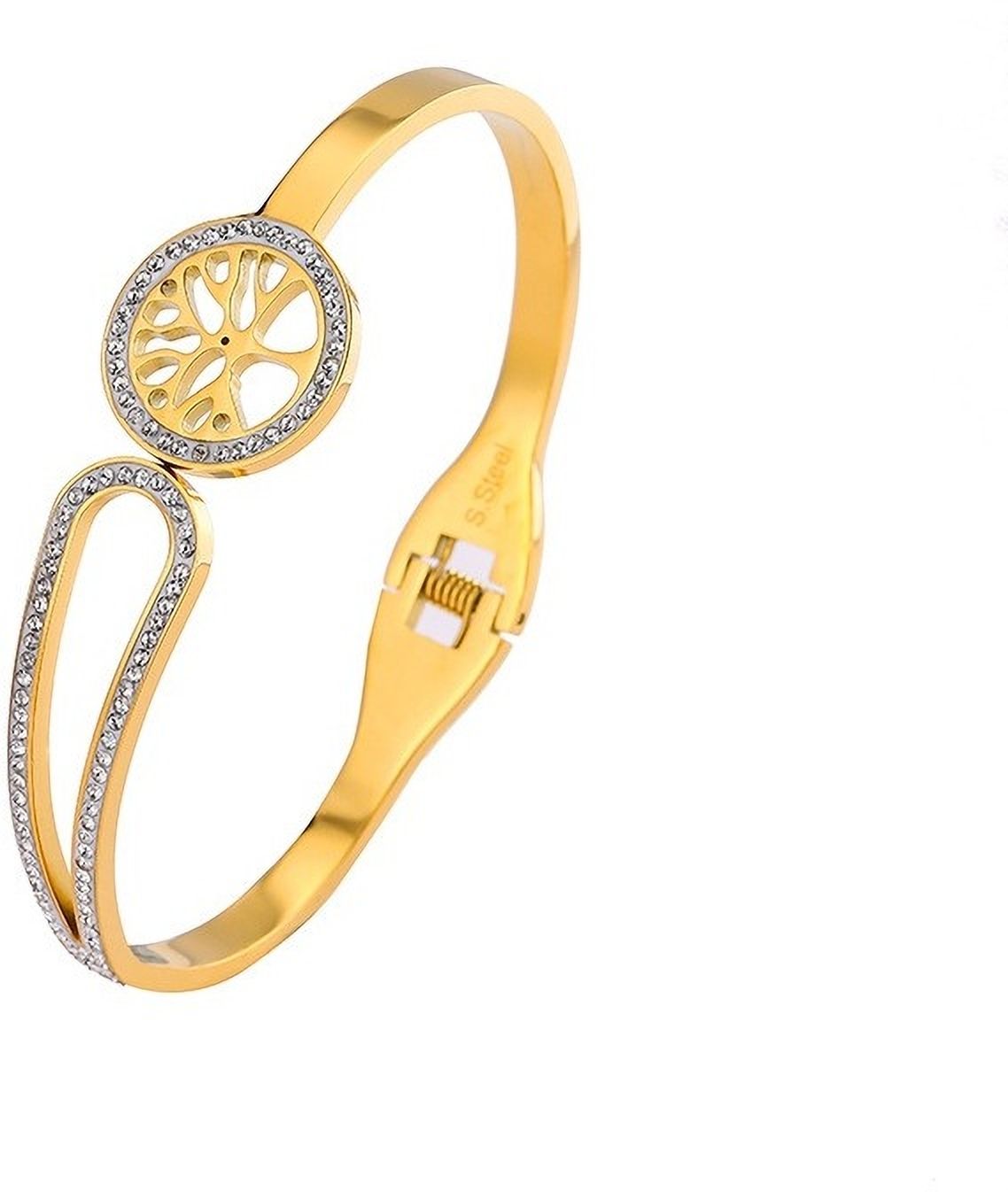 MYKI Emerging Life of Tree Diamond Kada Bracelet (MKBRAD421G)