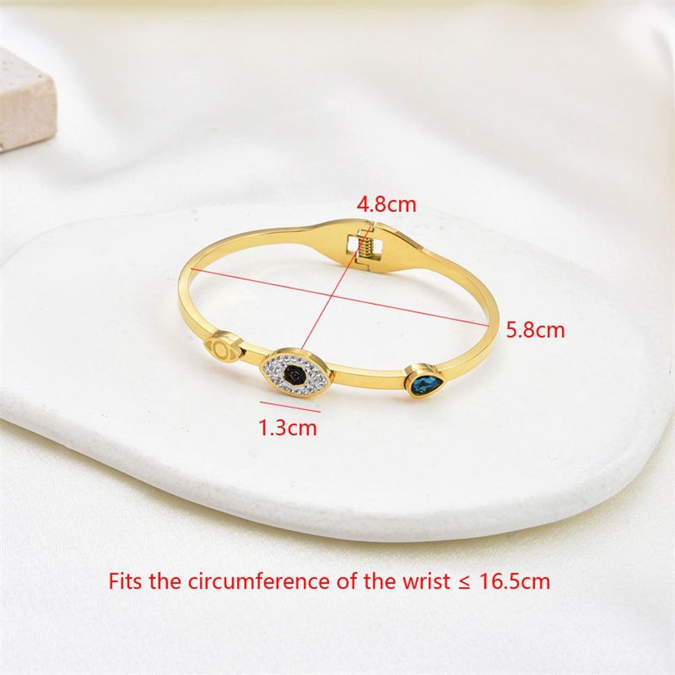 MYKI Gorgeous Evil Eye Bracelet (2.4inch diameter) (MKBRAD455G)