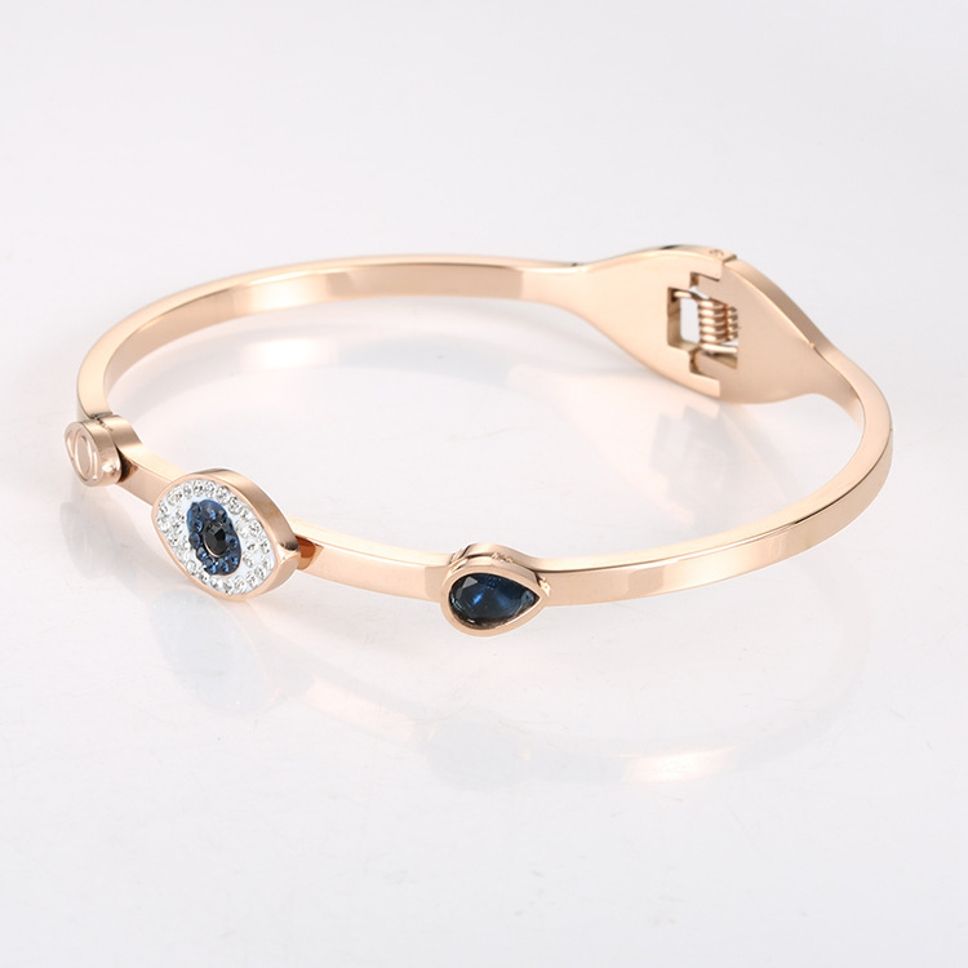 MYKI Gorgeous Evil Eye Bracelet (2.4inch diameter) (MKBRAD455RG)