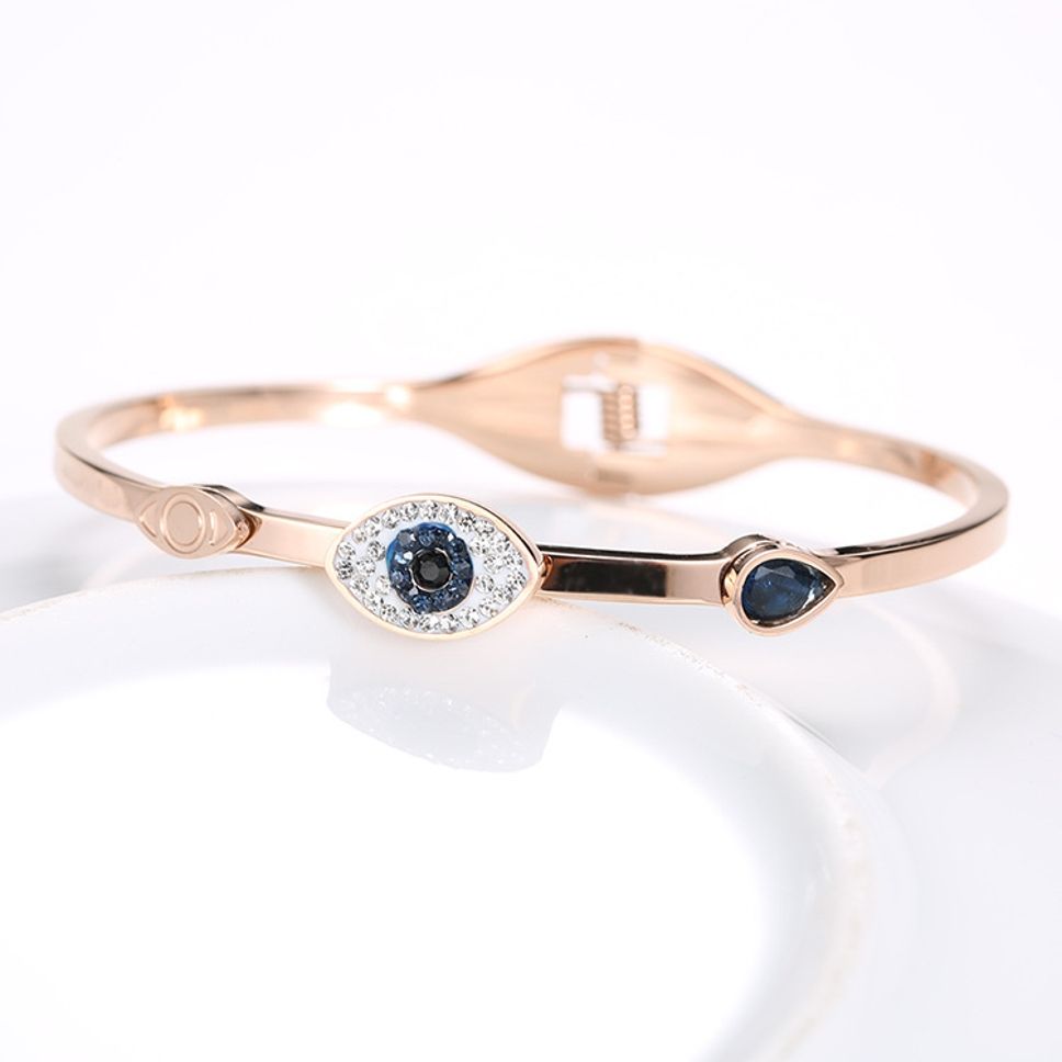 MYKI Gorgeous Evil Eye Bracelet (2.4inch diameter) (MKBRAD455RG)