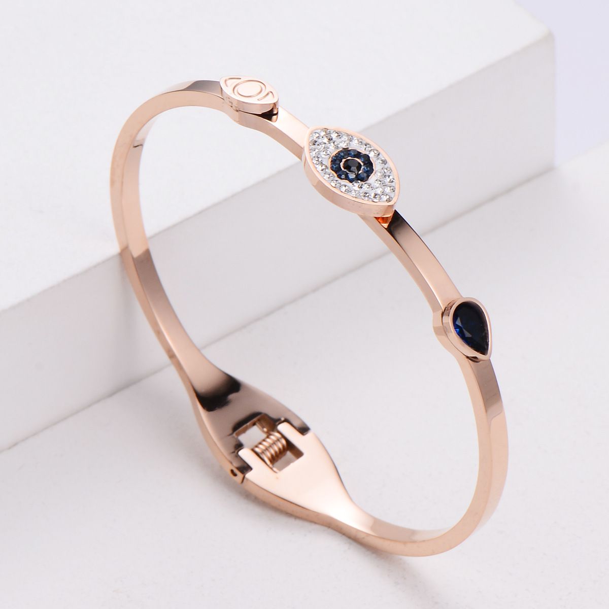 MYKI Gorgeous Evil Eye Bracelet (2.4inch diameter) (MKBRAD455RG)