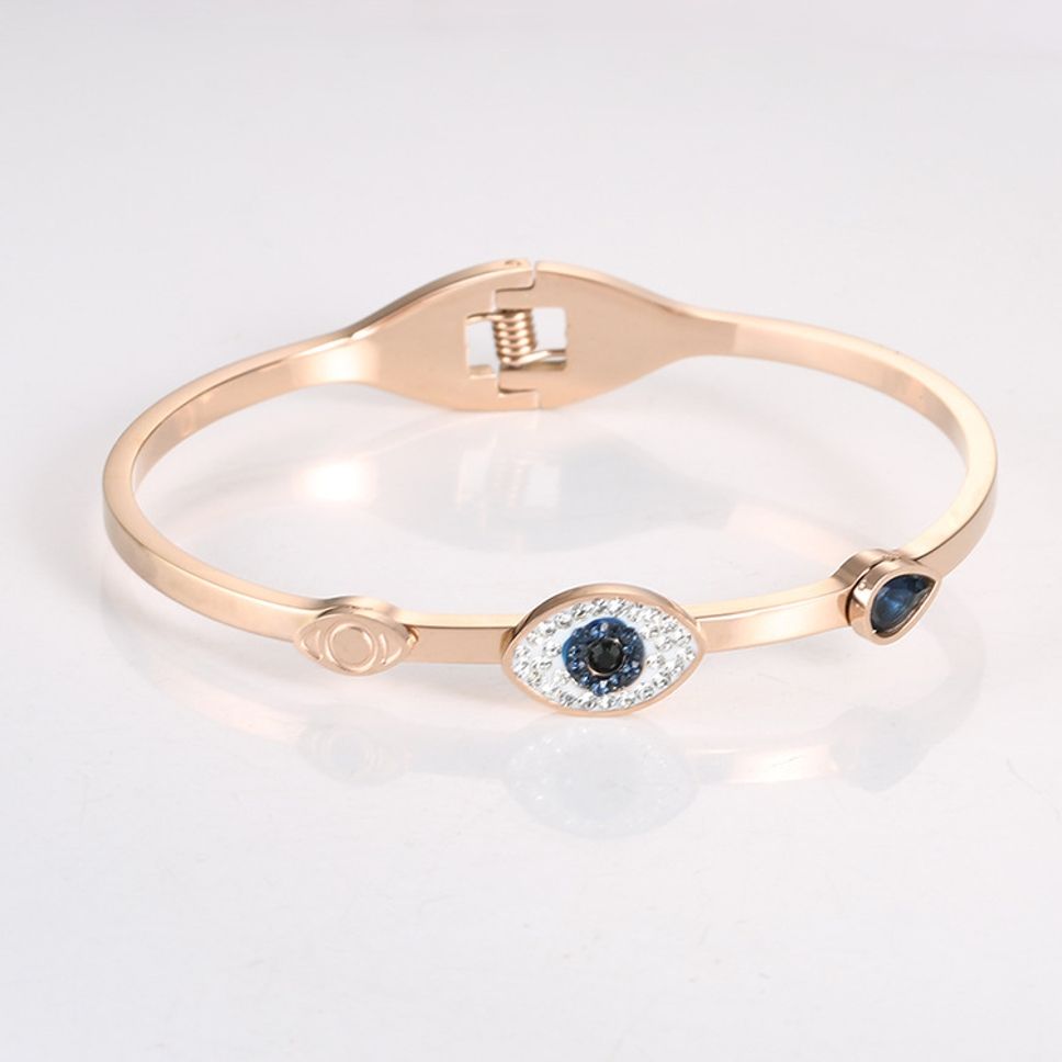 MYKI Gorgeous Evil Eye Bracelet (2.4inch diameter) (MKBRAD455RG)