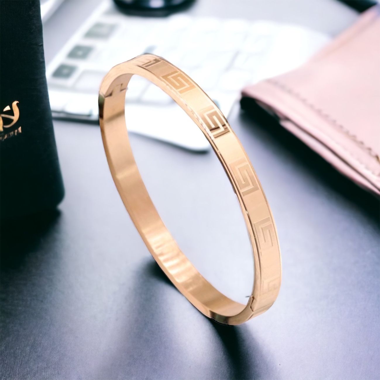 MYKI Glorious Love Bracelet(6 mm thickness, 2.4 diameter) (MKBRAD464RG)