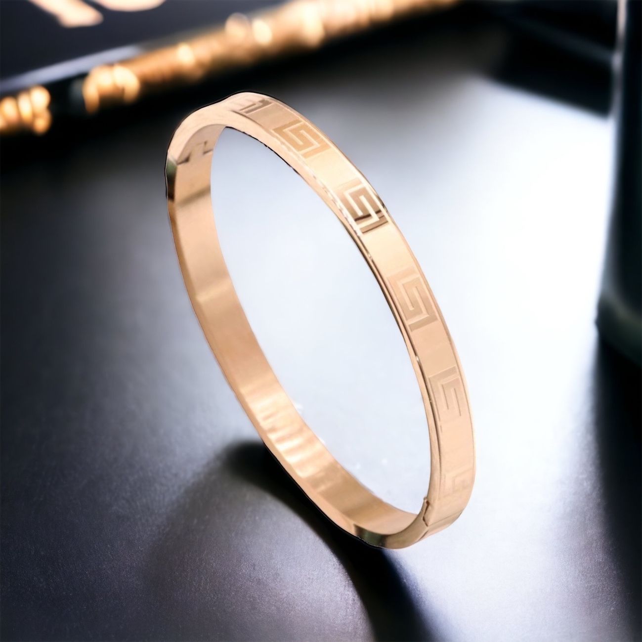 MYKI Glorious Love Bracelet(6 mm thickness, 2.4 diameter) (MKBRAD464RG)
