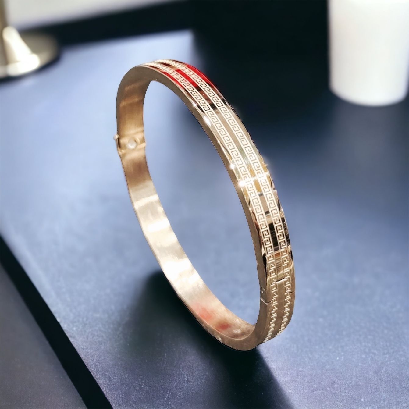 MYKI Glamorous Love Bracelet(6 mm thickness, 2.4 diameter) (MKBRAD465RG)
