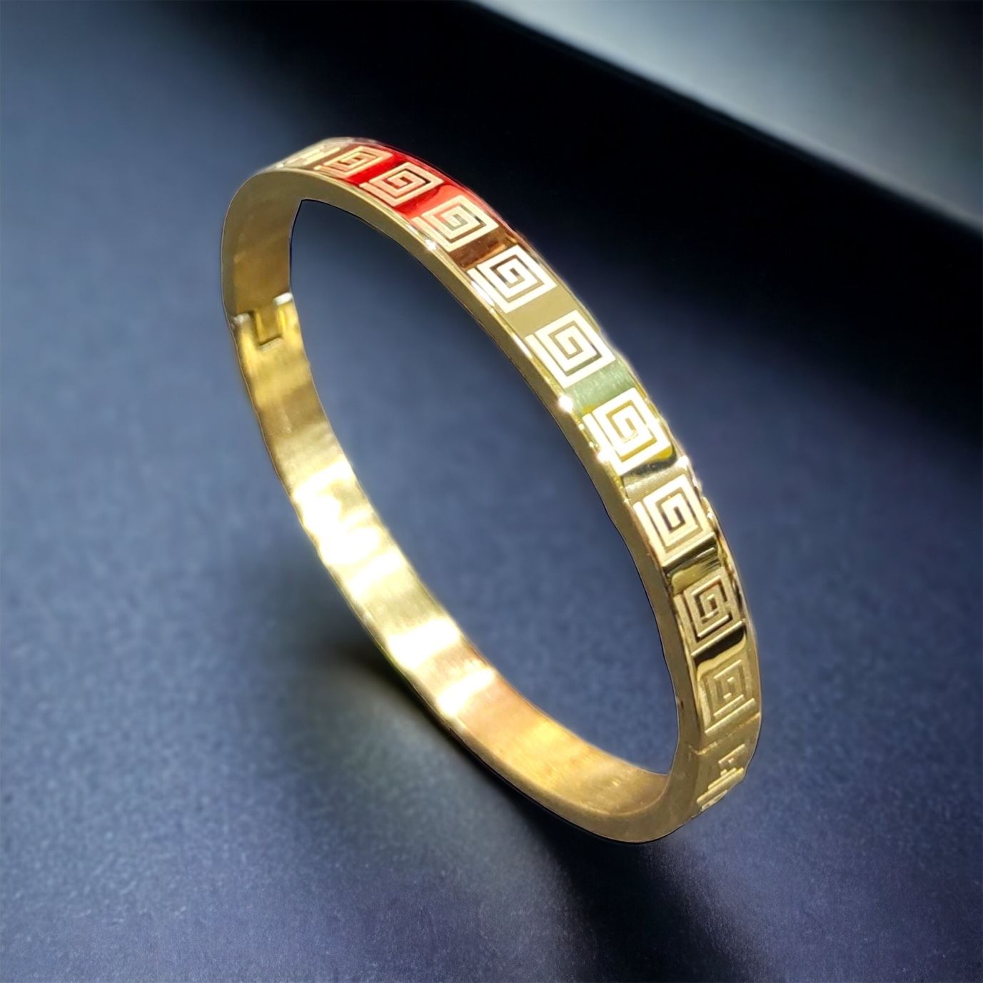 MYKI Dazzling Love Bracelet(6 mm thickness, 2.4 diameter) (MKBRAD466G)