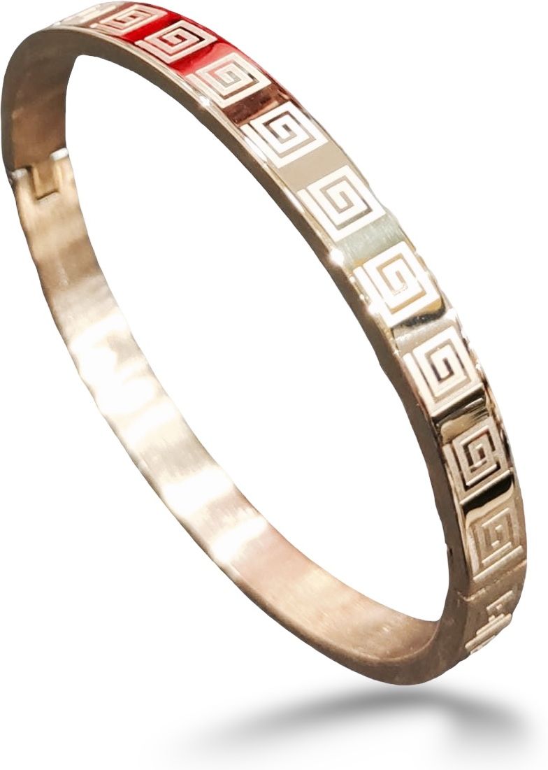 MYKI Dazzling Love Bracelet(6 mm thickness, 2.4 diameter) (MKBRAD466RG)
