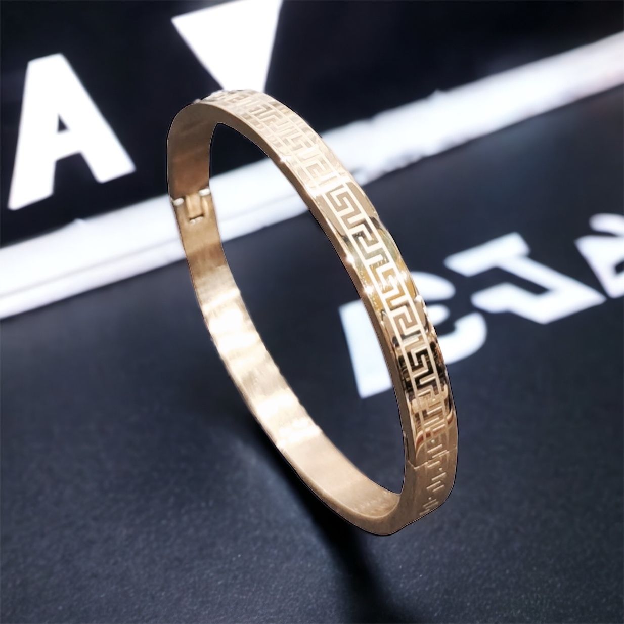 MYKI Astonishing Love Unisex Bracelet (6 mm thickness, 2.4 diameter) (MKBRAD467RG)