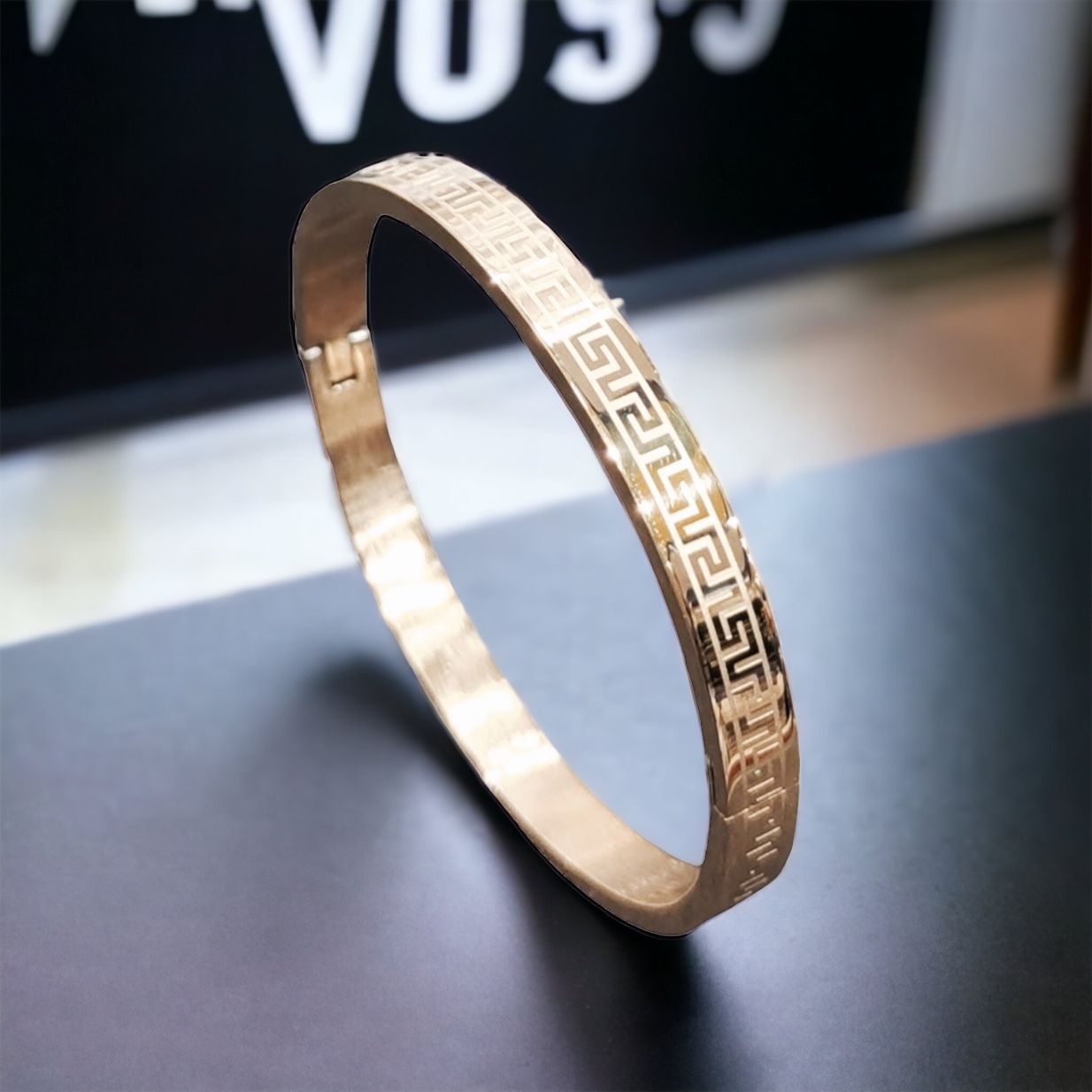 MYKI Astonishing Love Unisex Bracelet (6 mm thickness, 2.4 diameter) (MKBRAD467RG)