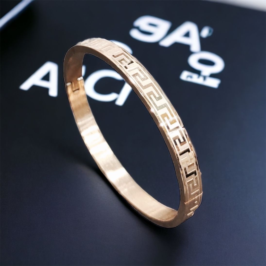 MYKI Impressing Love Unisex Bracelet (6 mm thickness, 2.4 diameter) (MKBRAD469RG)
