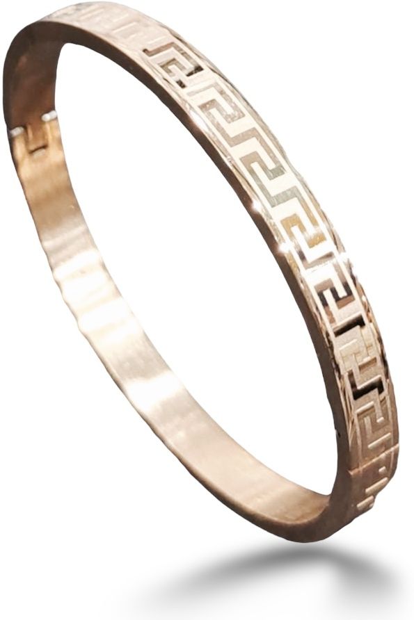 MYKI Impressing Love Unisex Bracelet (6 mm thickness, 2.4 diameter) (MKBRAD469RG)
