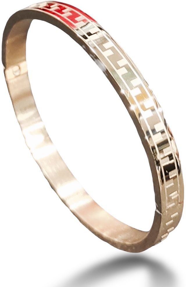 MYKI Delicate Love Unisex Bracelet (6 mm thickness, 2.4 inch diameter) (MKBRAD470RG)