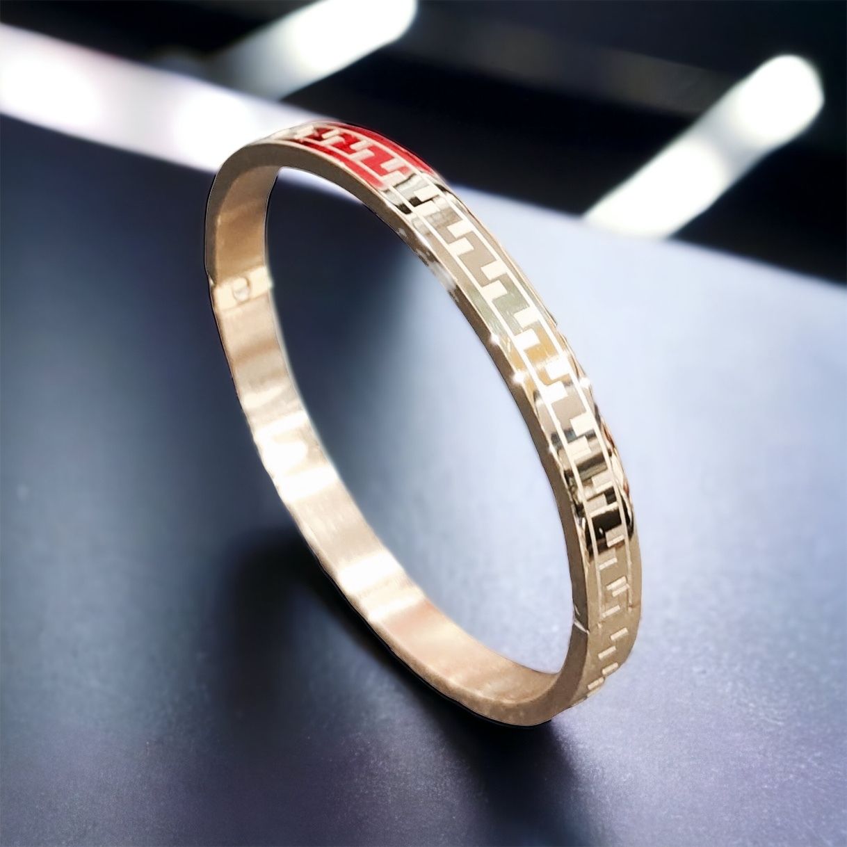 MYKI Delicate Love Unisex Bracelet (6 mm thickness, 2.4 inch diameter) (MKBRAD470RG)