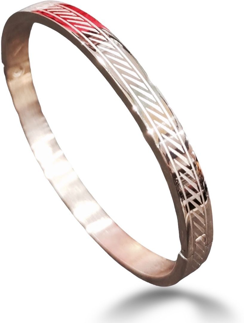 MYKI Elegant Love Unisex Bracelet (6 mm thickness, 2.4 inch diameter) (MKBRAD471RG)
