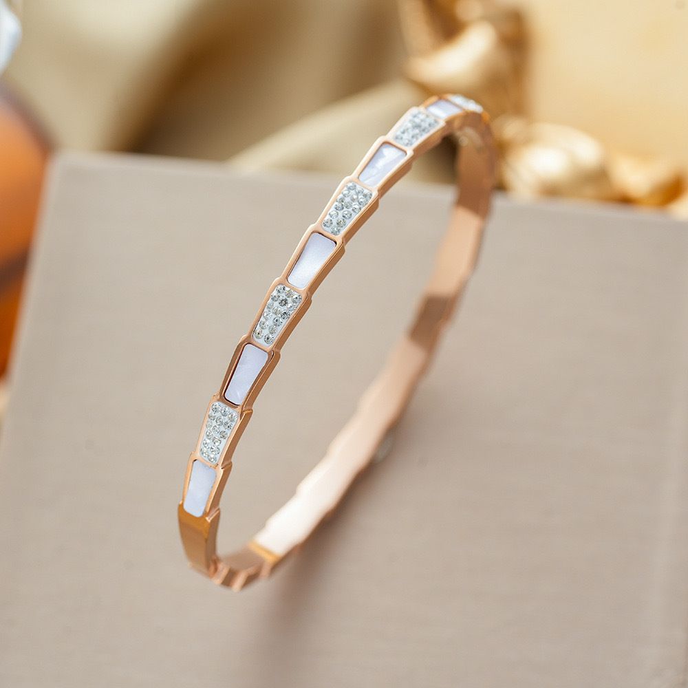 MYKI Amazing Diamond Gold plated Kada Bracelet  (MKBRAD553RG)