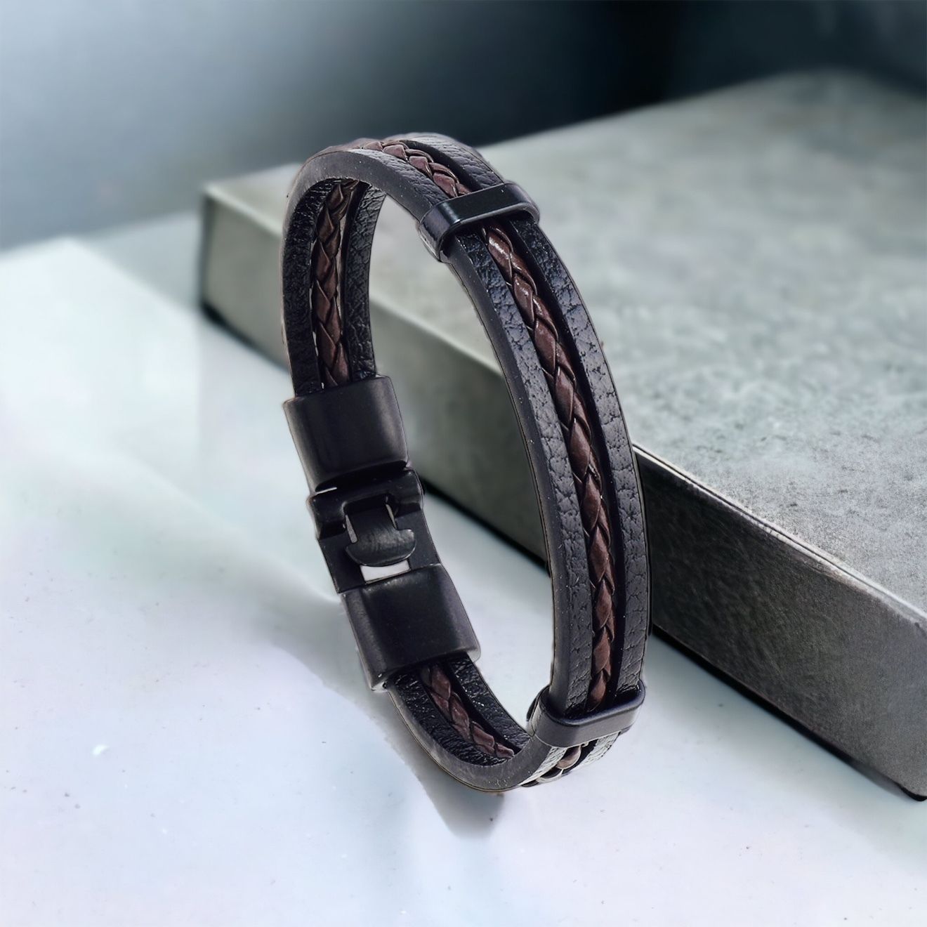 MYKI Handsome Leather Bracelet (MKMBR161)