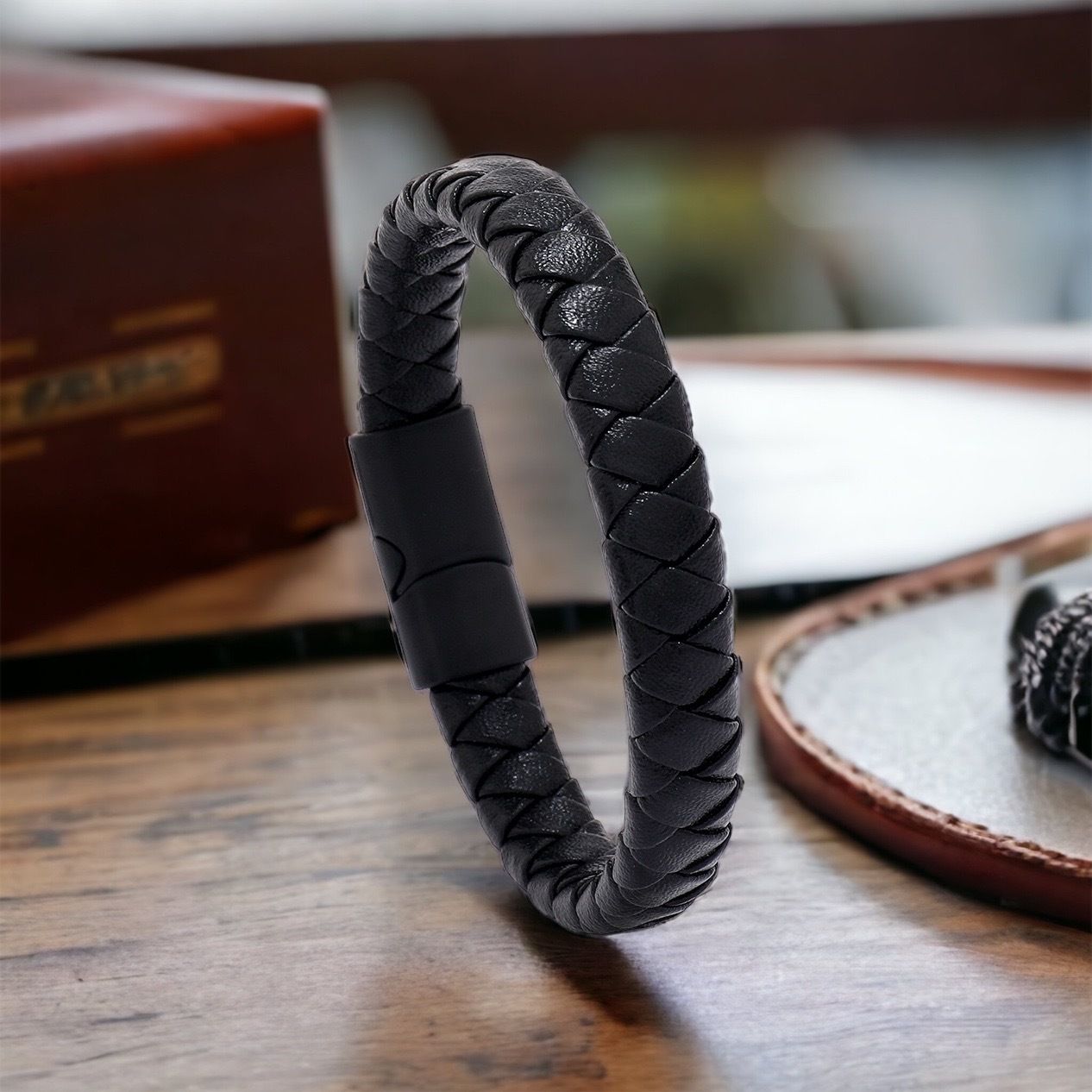 MYKI Classy Leather Bracelet (MKMBR146)