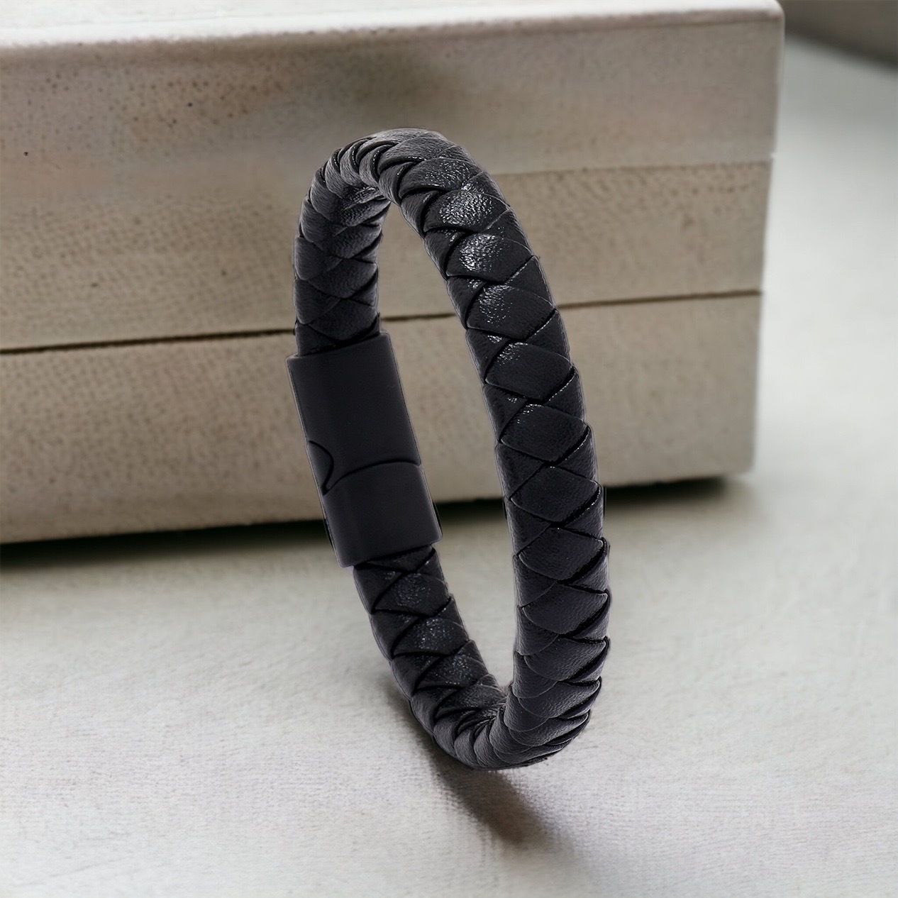 MYKI Classy Leather Bracelet (MKMBR146)