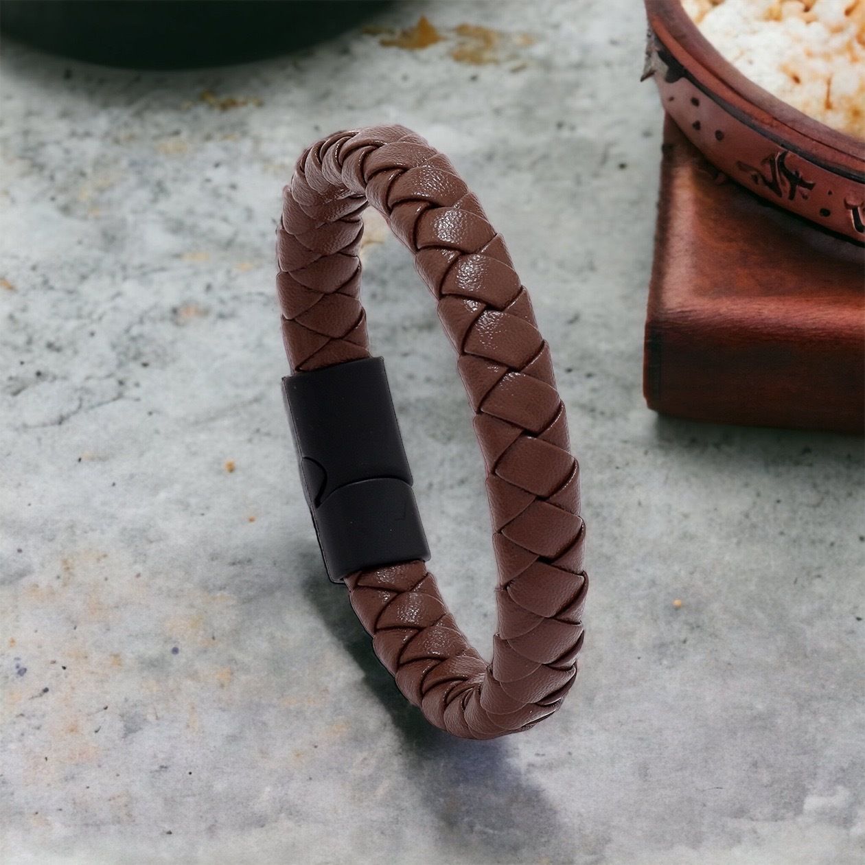 MYKI Classy Leather Bracelet (MKMBR146)