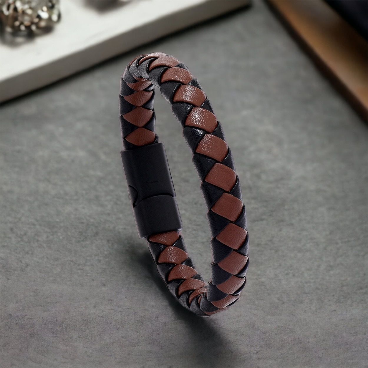 MYKI Classy Leather Bracelet (MKMBR146)