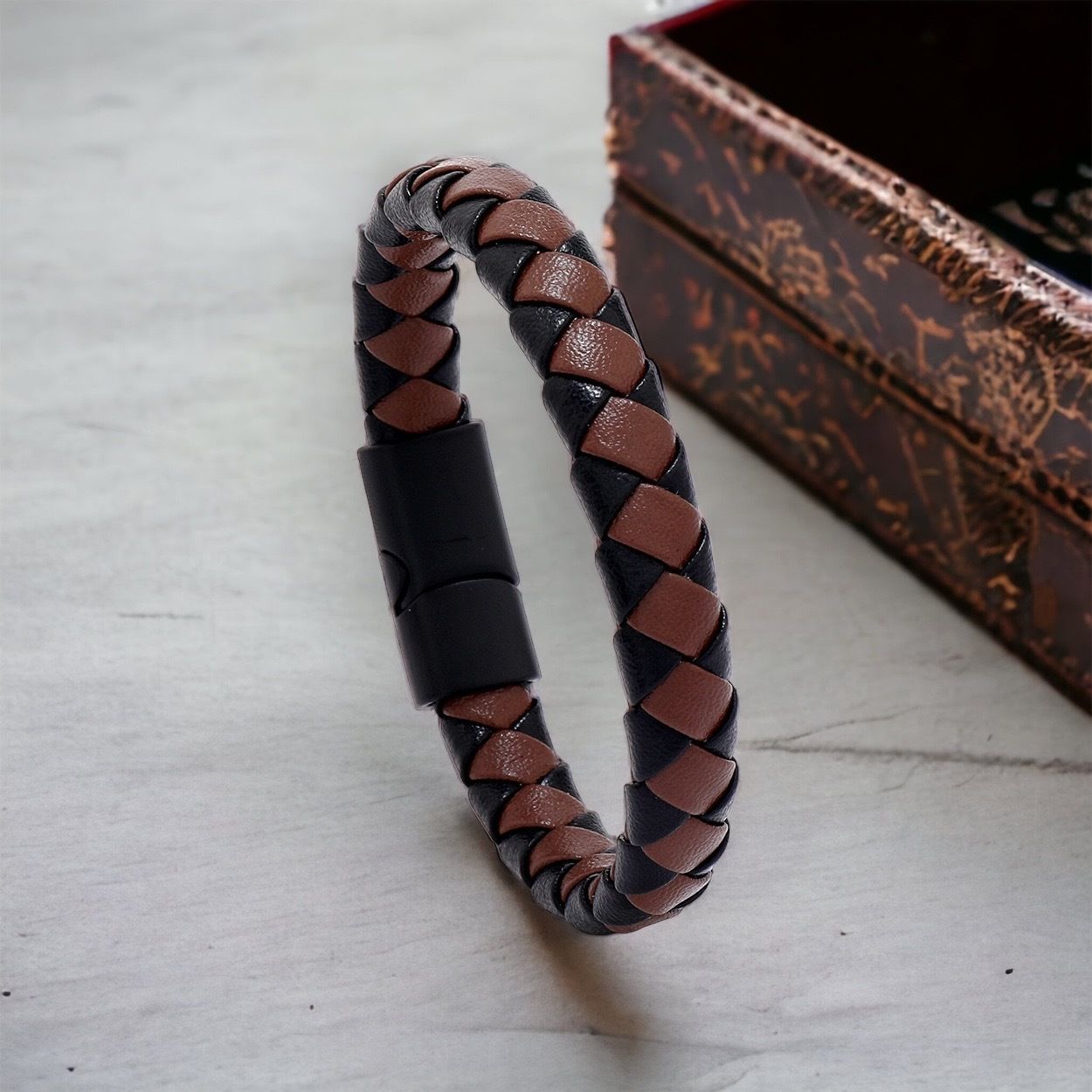 MYKI Classy Leather Bracelet (MKMBR146)
