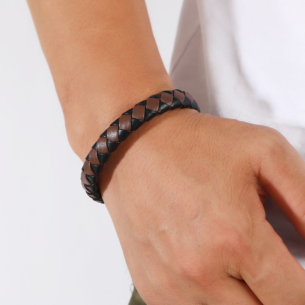 MYKI Classy Leather Bracelet (MKMBR146)