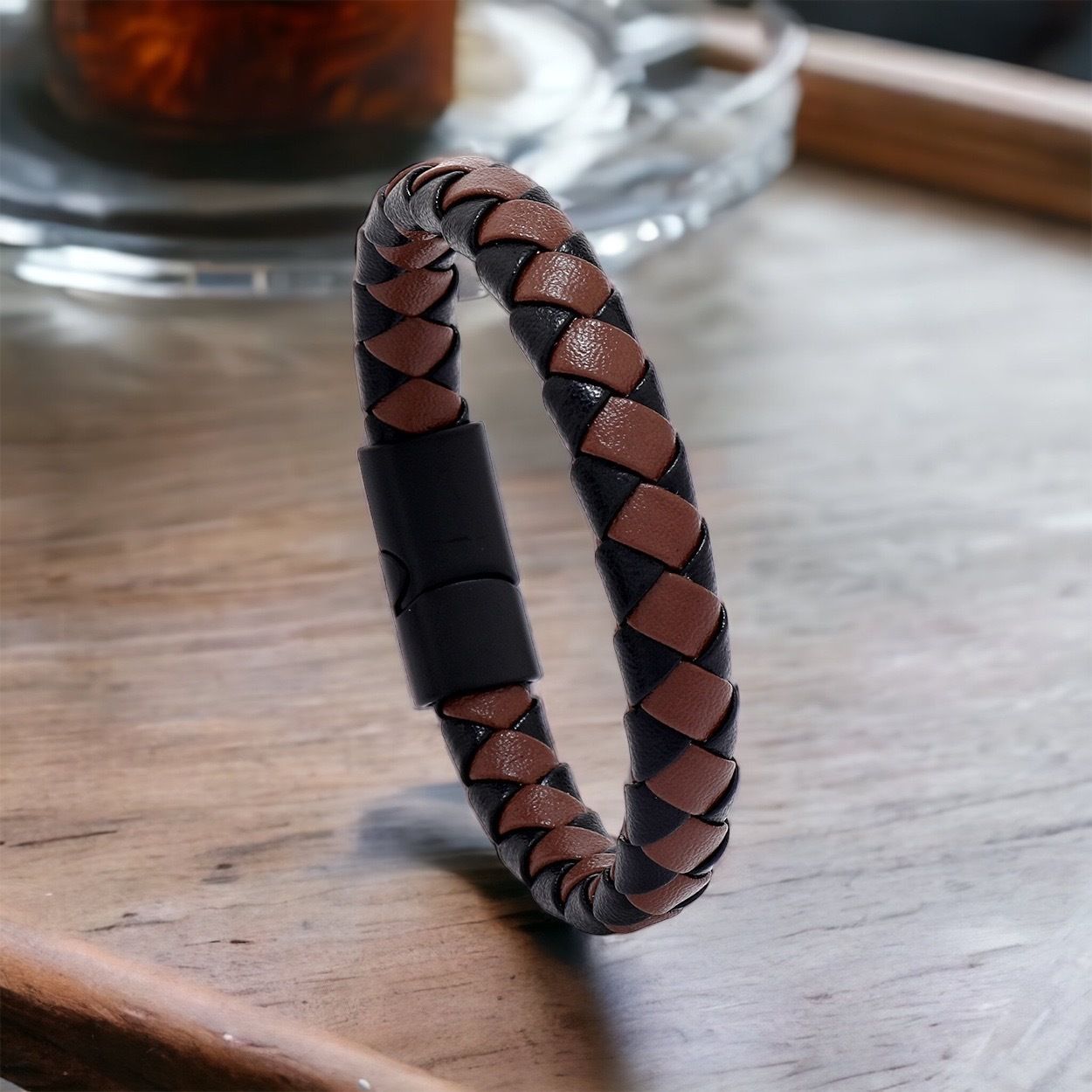 MYKI Classy Leather Bracelet (MKMBR146)