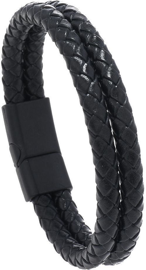 MYKI Stylish Layered Leather Bracelet (MKMBR147)