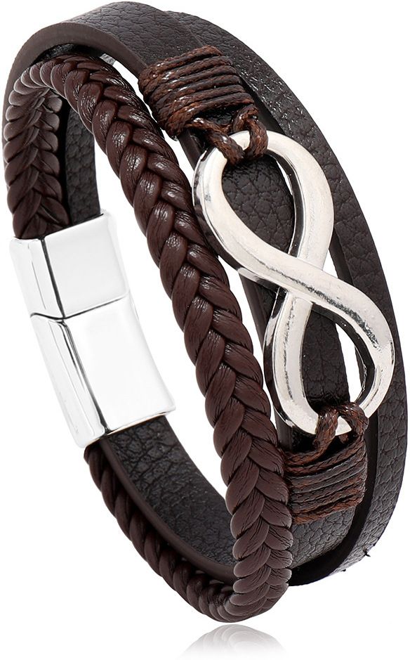 MYKI Elegant Multi Layered Leather Bracelet (MKMBR154)