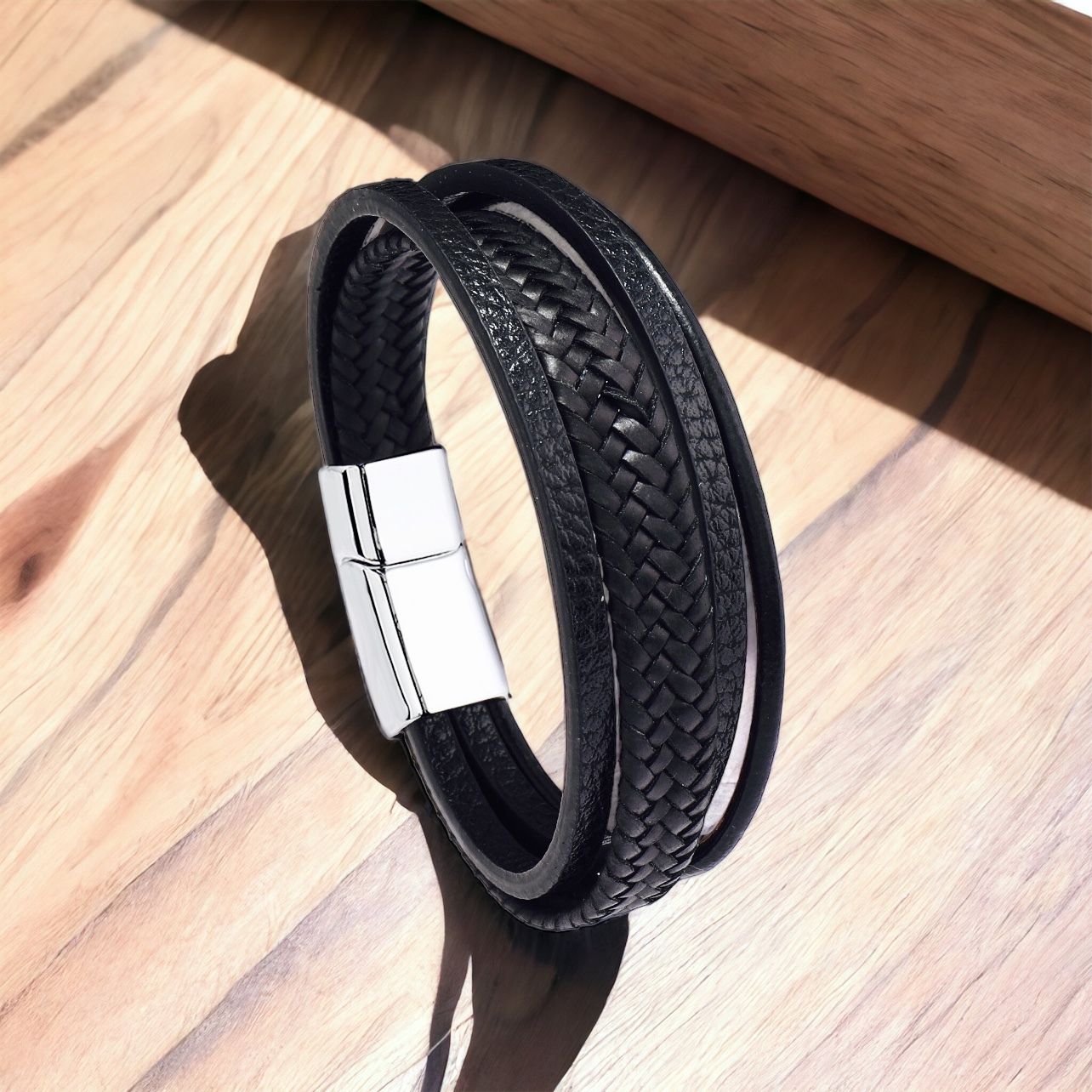 MYKI Delicate Multi Strand Leather Bracelet (MKMBR160)