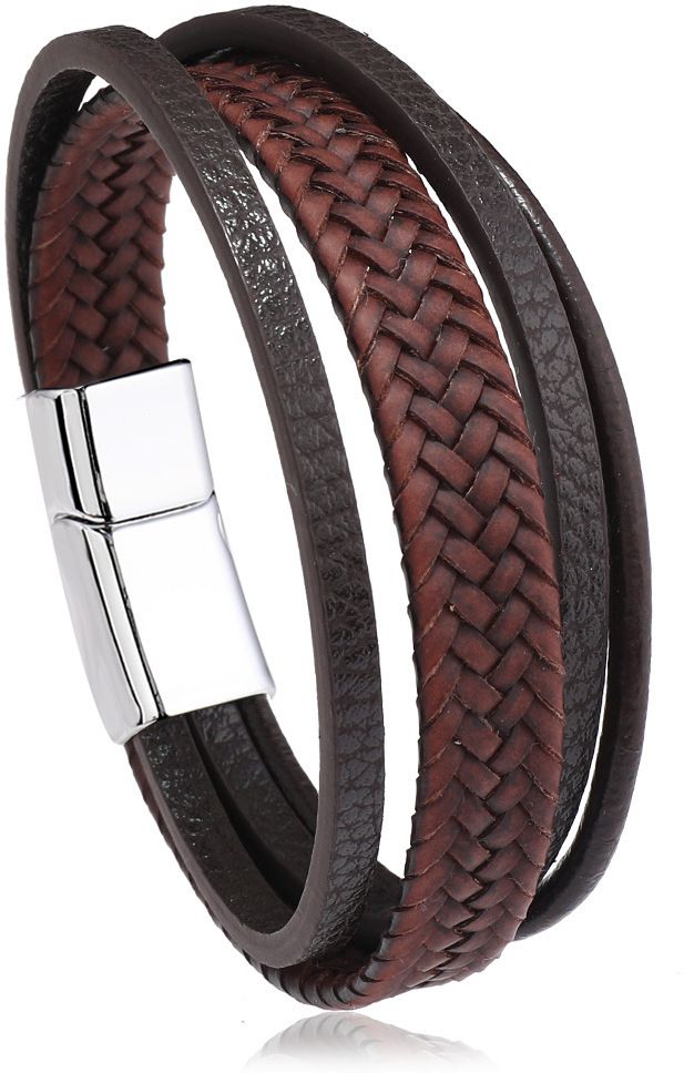 MYKI Delicate Multi Strand Leather Bracelet (MKMBR160)