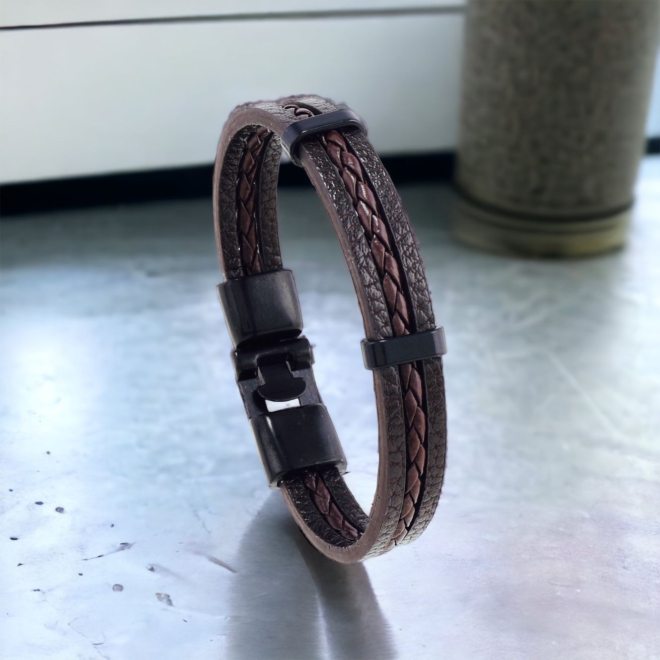 MYKI Handsome Leather Bracelet (MKMBR161)
