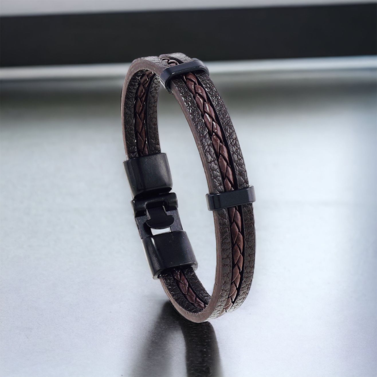 MYKI Handsome Leather Bracelet (MKMBR161)