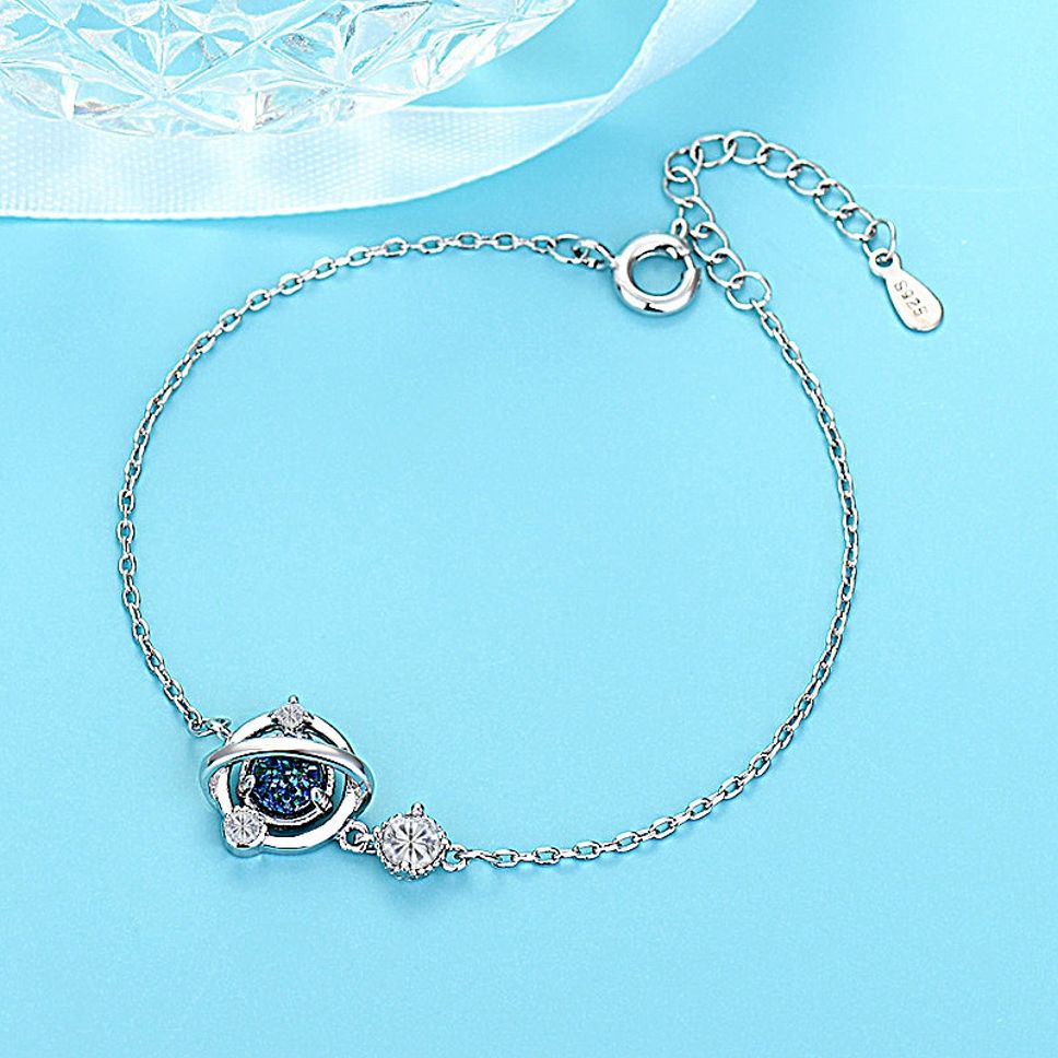 MYKI Thrilling Blue Stone Bracelet  (MKBRAD527S)