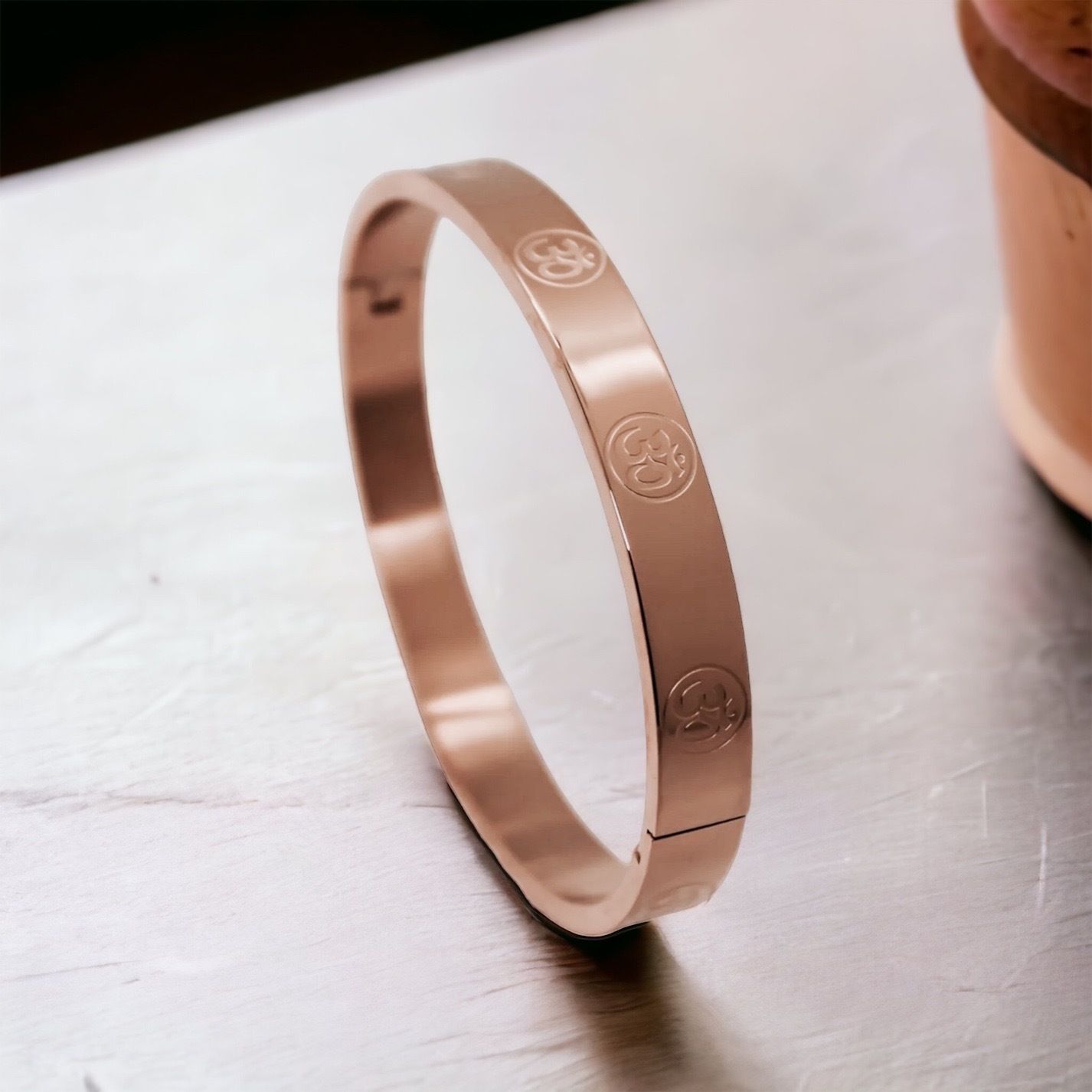 MYKI Delightful OM Kada For Women & Men (MKBRAD445)