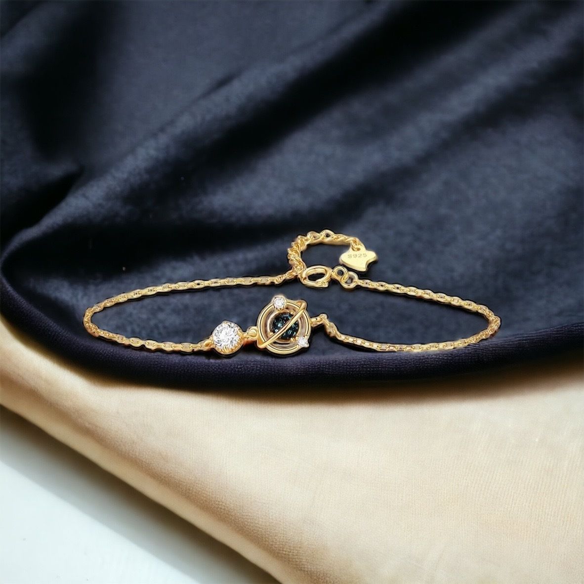 MYKI Thrilling Blue Stone Bracelet (MKBRAD400G)