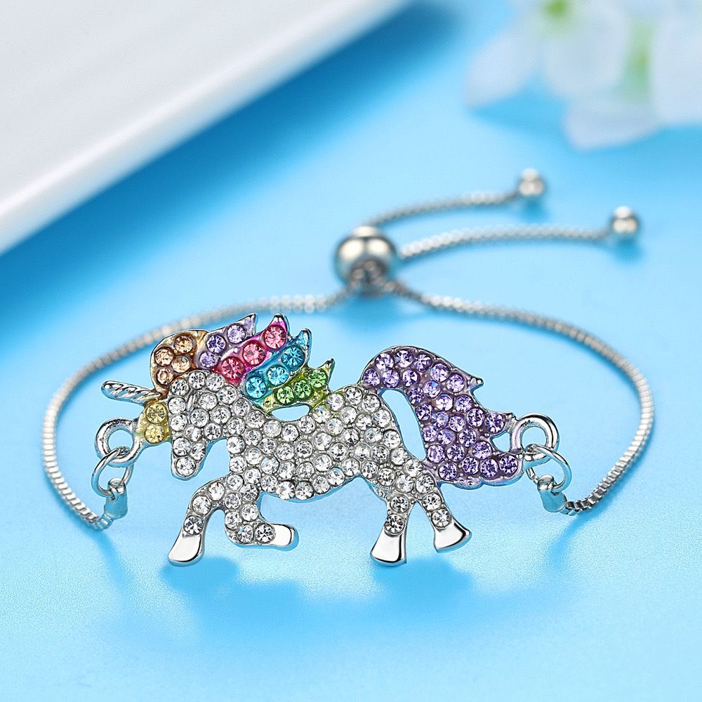 MYKI Majestic Unicorn Charming Multicolour Bracelet (MKBRAD401S)